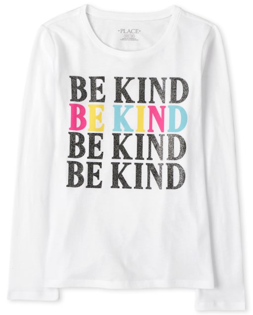 T-shirt graphique Be Kind pour filles