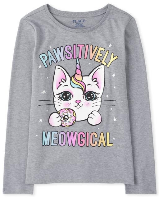 Girls Meowgical Graphic Tee