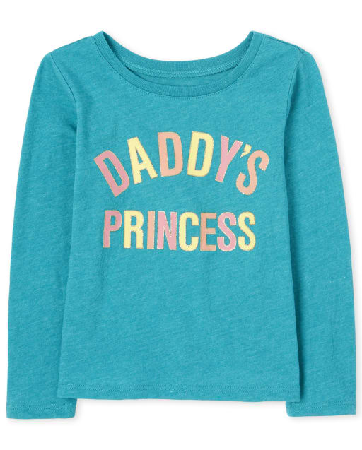 Baby And Toddler Girls Daddy's Princess Graphic Tee