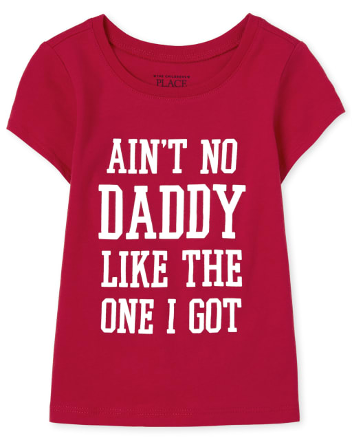 Baby And Toddler Girls Matching Family Daddy Graphic Tee