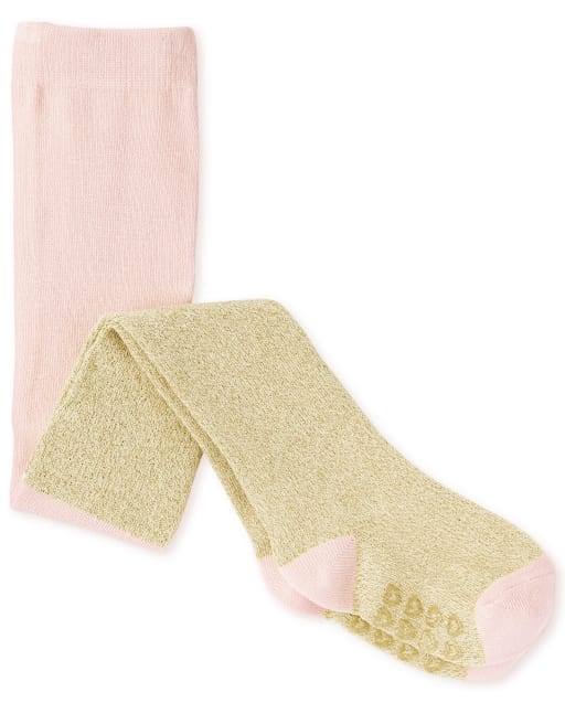 Toddler Girls Metallic Tights