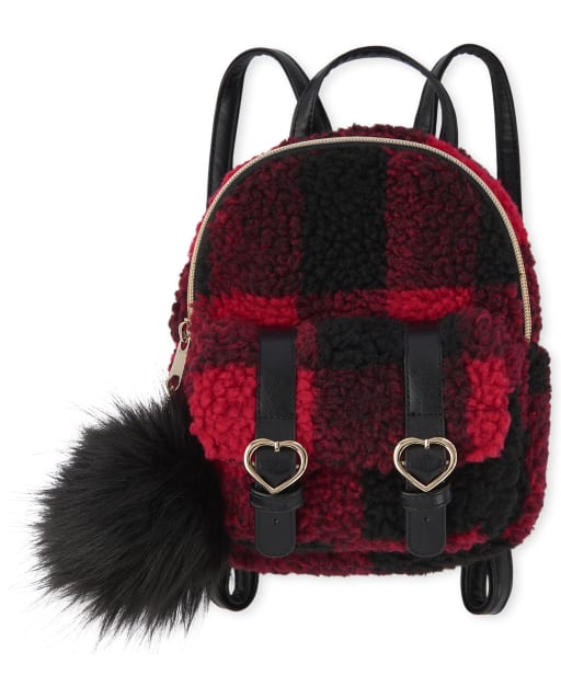 faux fur mini backpack
