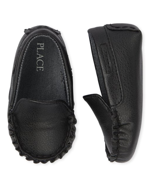 baby black loafers