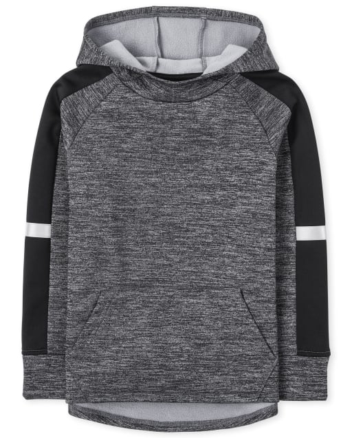 Boys Active Reflective Colorblock Performance Hoodie