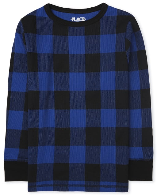 Camiseta térmica a cuadros Buffalo para niños