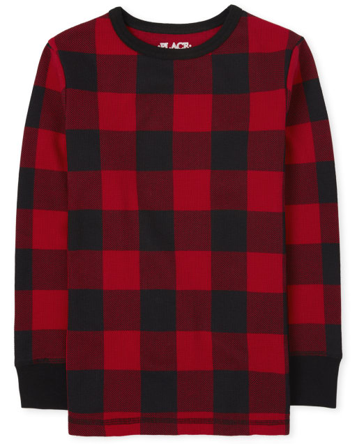 buffalo plaid thermal shirt