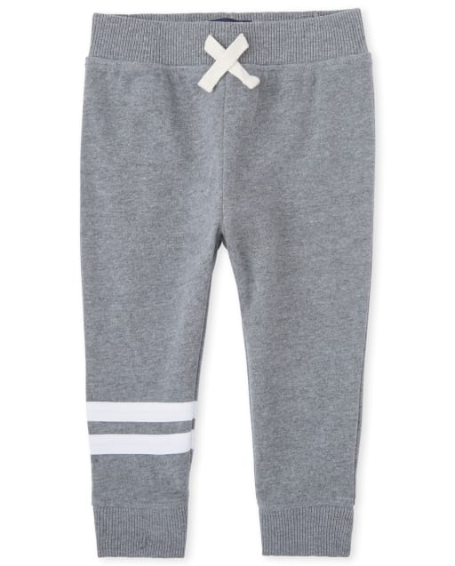 Baby And Toddler Boys Striped Fleece Jogger Pants