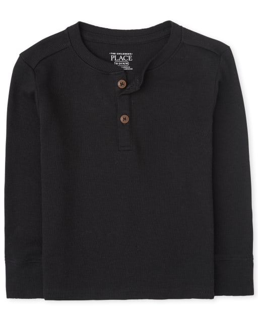 Toddler Boys Thermal Henley Top