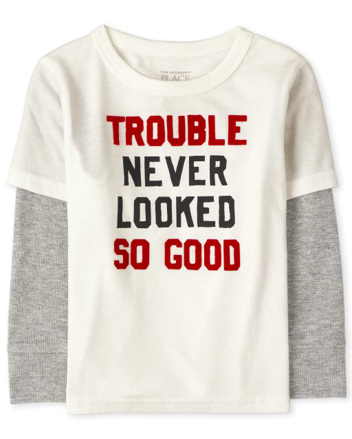 Toddler Boys Graphic Thermal 2 In 1 Top