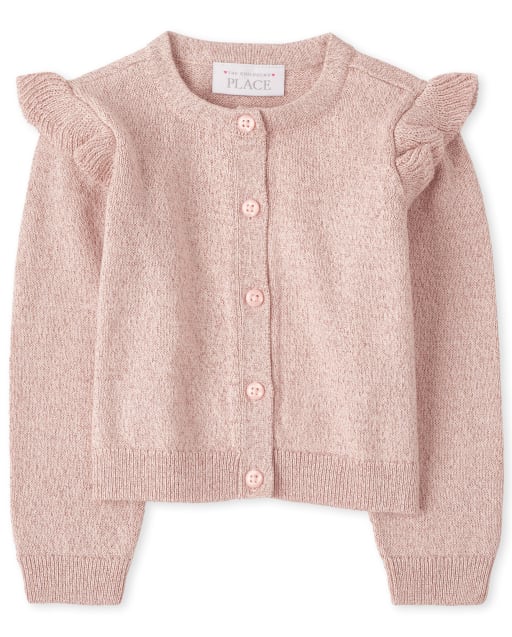 girls ruffle cardigan