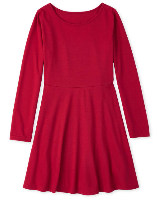 Girls Heart Cut Out Everyday Dress