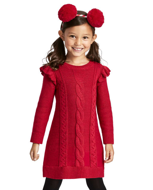 girls ruffle sweater