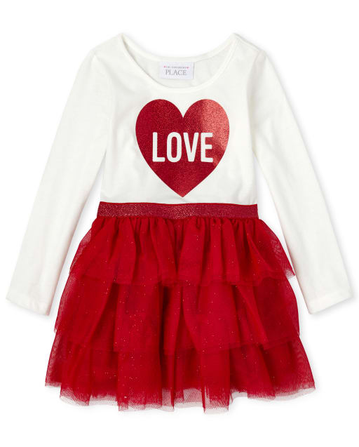 Baby And Toddler Girls Love Tutu Dress