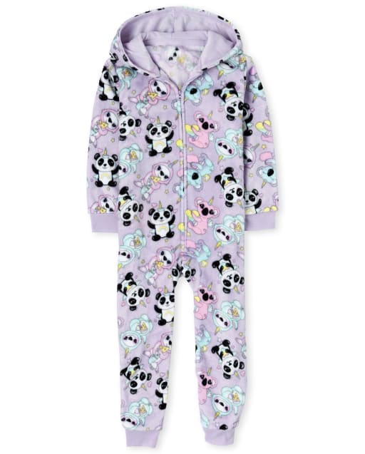 Pijama de una pieza de forro polar Squishies para niñas