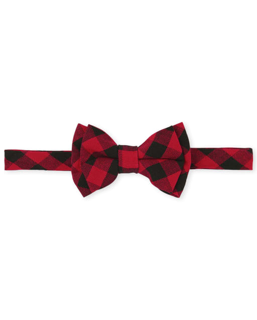 Toddler Boys Buffalo Plaid Bow Tie