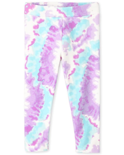 Baby And Toddler Girls Tie Dye Cozy Leggings