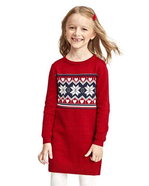red sweater dress baby