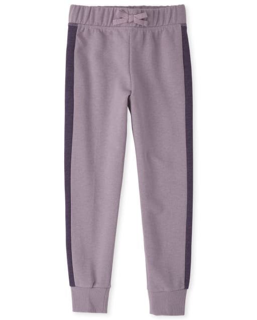 Girls Active Colorblock French Terry Jogger Pants