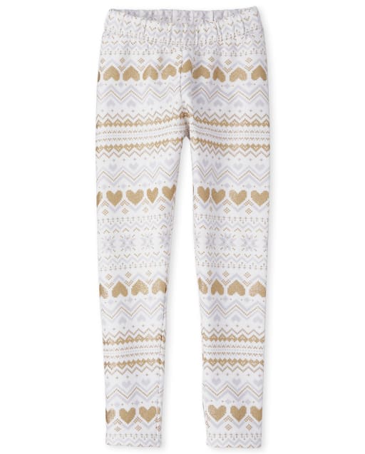 Girls Print Cozy Leggings