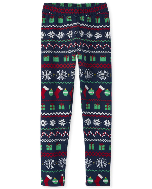 Girls Print Cozy Leggings