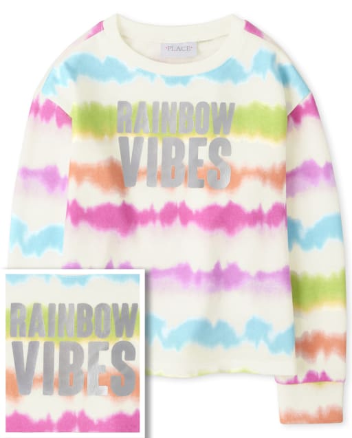 Pull douillet tie-dye pour filles