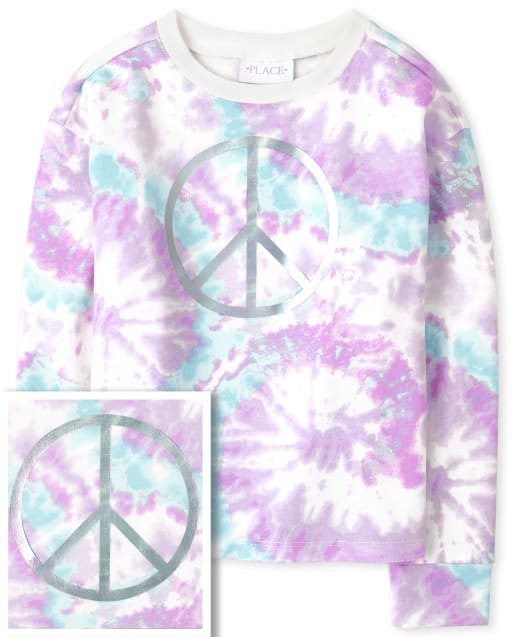 Girls Tie Dye Cozy Pullover