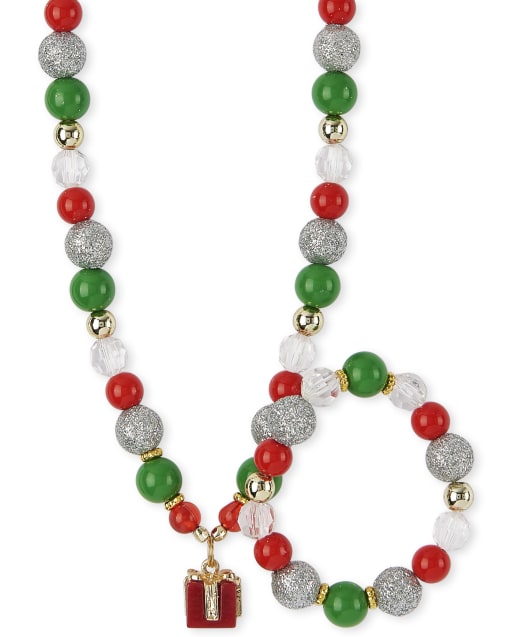 christmas bead necklace