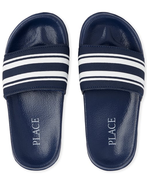 Boys Striped Slides