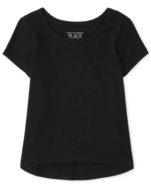 Camiseta alta y baja para bebés y niñas pequeñas