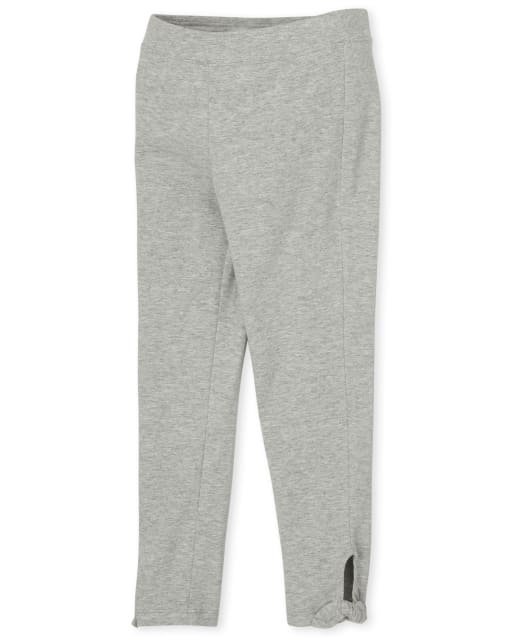 Leggings con dobladillo anudado para niñas