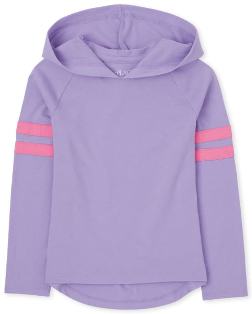Top con capucha de punto para niñas