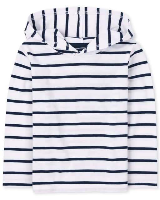 Baby And Toddler Boys Striped Hooded Top
