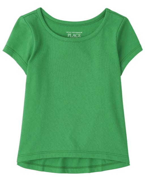 Camiseta alta y baja para bebés y niñas pequeñas