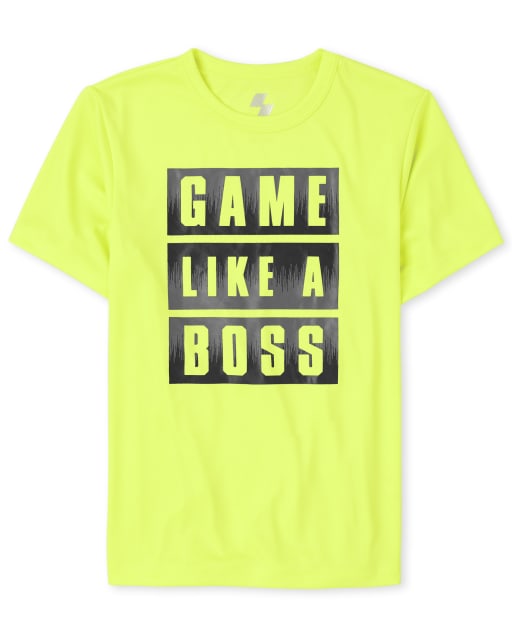 Boys Performance Graphic Top