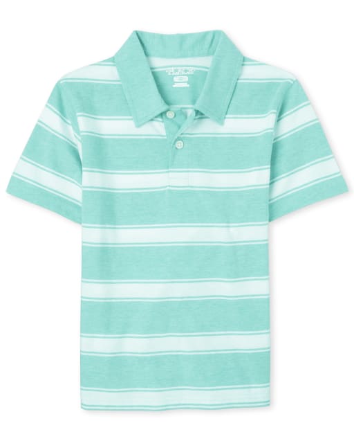 Polo en jersey rayé pour garçon
