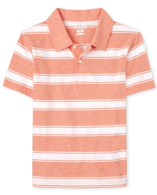 Polo en jersey rayé pour garçon