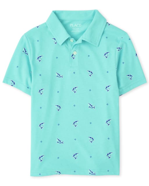 Polo en jersey imprimé pour garçon