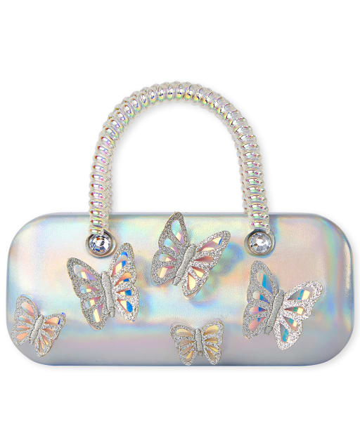 Girls Holographic Butterfly Sunglasses Case