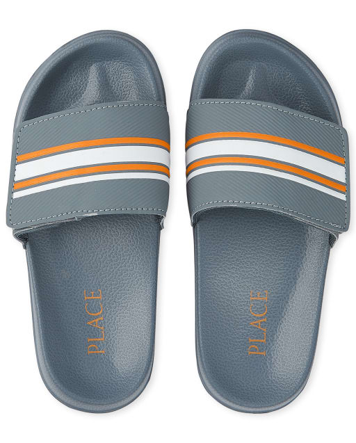 Boys Striped Slides