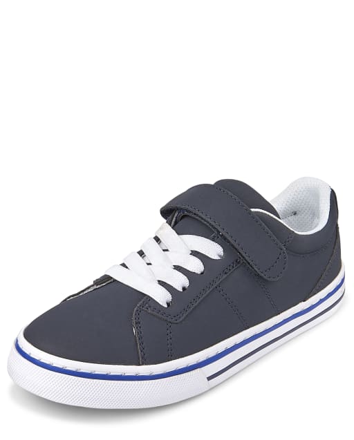 Boys Striped Low Top Sneakers