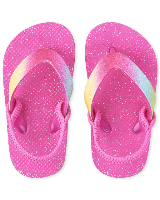 Toddler Girls Glitter Flip Flops