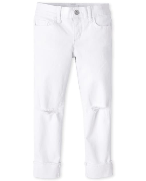 Girls Roll Cuff Jeans