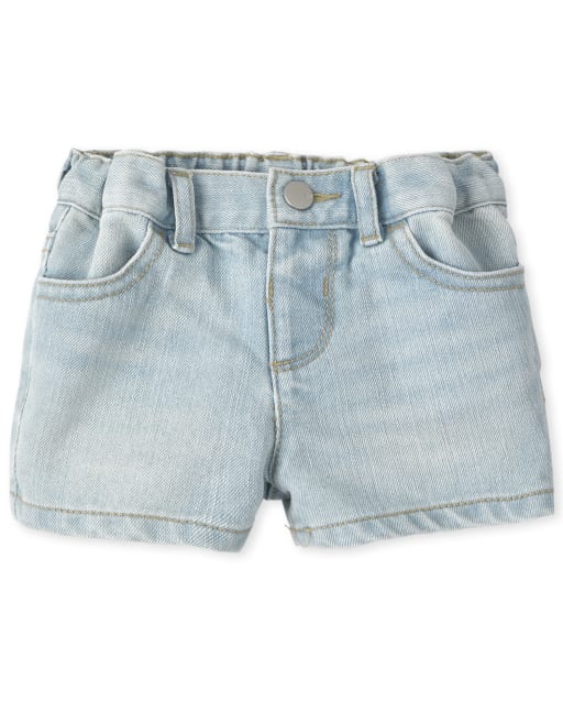The Childrens Place Baby Girls Denim Shorts 