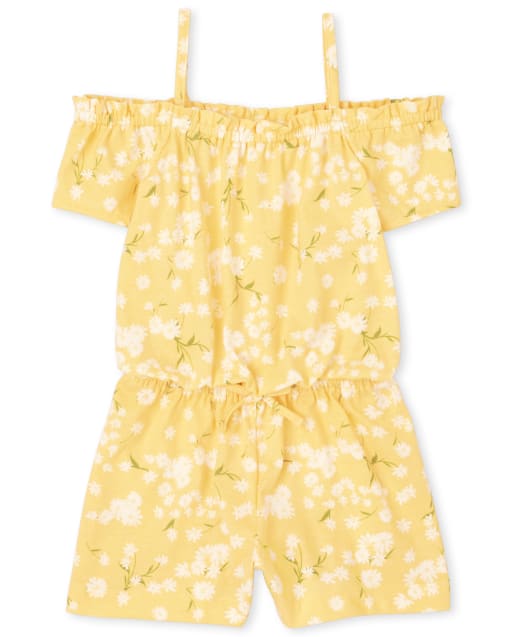 Baby And Toddler Girls Floral Off Shoulder Romper