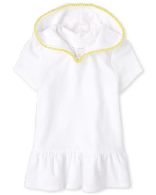 Baby And Toddler Girls Ruffle Hooded Cover Up
