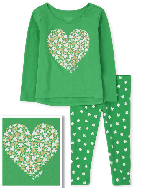 The Childrens Place Baby Girls St Patricks Day Leggings