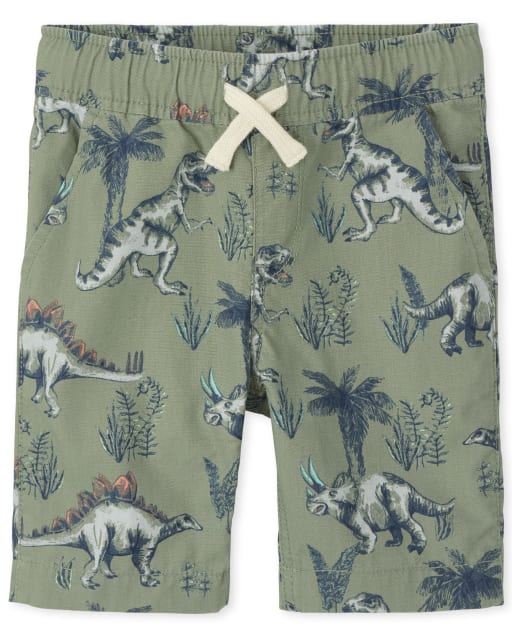 Boys Print Pull On Jogger Shorts