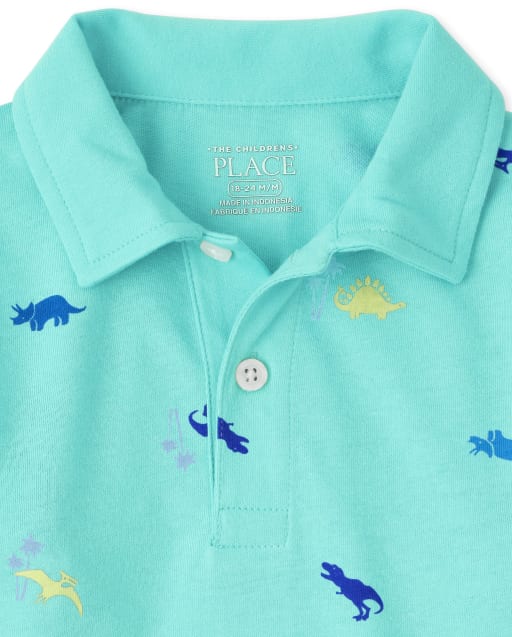 The Childrens Place Boys Toddler Print Jersey Polo