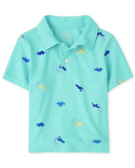 Baby And Toddler Boys Print Jersey Polo