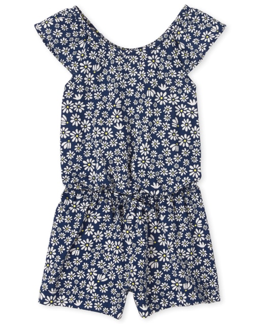 Baby And Toddler Girls Floral Ruffle Romper